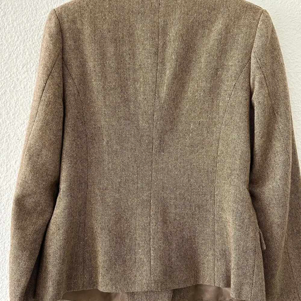 Brown Tweed Equestrian RL Style Jacket by Together Women's Size 10 Vintage - Picture 6 of 10
